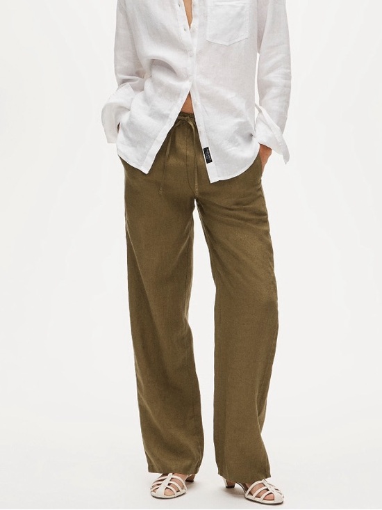 J. Crew Pants - 🫒 {PRICE FIRM} J. Crew Soleil Linen Pants ~ Tuscan Olive